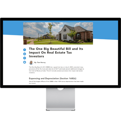 OBBB real estate blog mockup