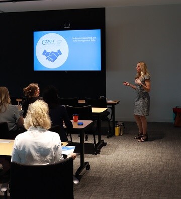 Sonja Der kicking off the presentation