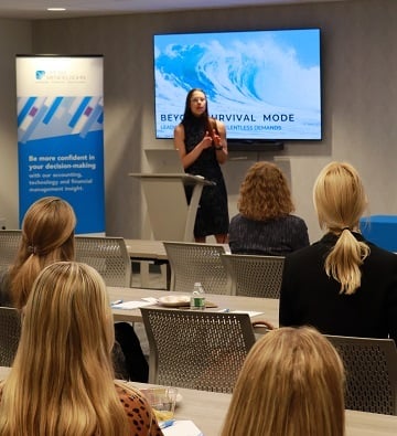 Dr. Boehm presenting