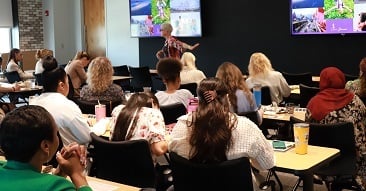 ladies enjoying presentation