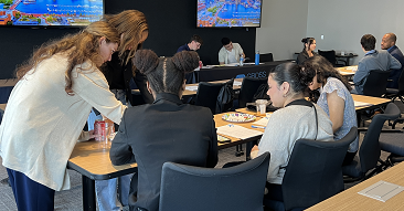 students work on an activity