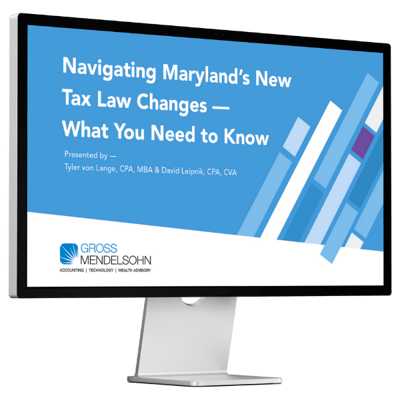 MD tax law webinar 