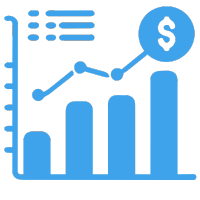 Business value increase icon