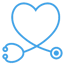 heart stethoscope icon