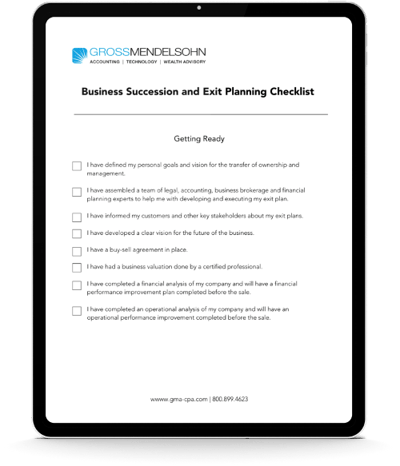 business exit planning checklist