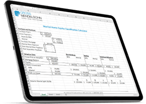 marital home equity calculator on ipad