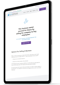 exit planning case study on ipad