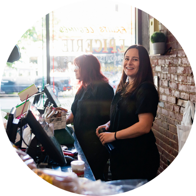 two women working at a family-owned business