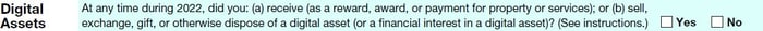 Form 1040 digital assets 2022
