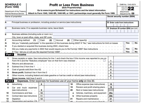 Schedule C 2022