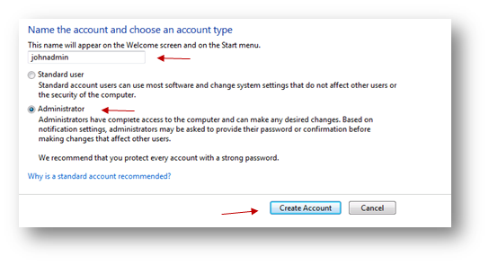 how to check admin rights in windows 7