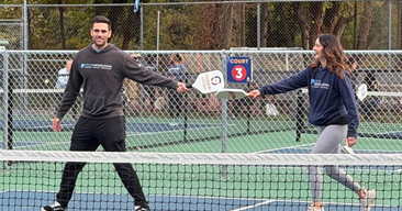 gross mendelsohn employees playing pickleball