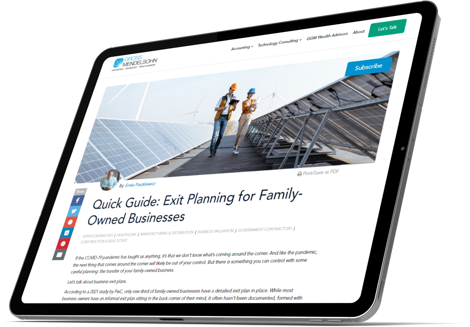 Quick Guide Exit Planning for Family Owned Business 3D Cover