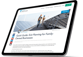 Quick Guide Exit Planning for Family Owned Business 3D Cover