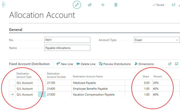 Release Wave 2 - Allocation Account GL Account