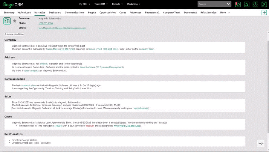 Sage CRM