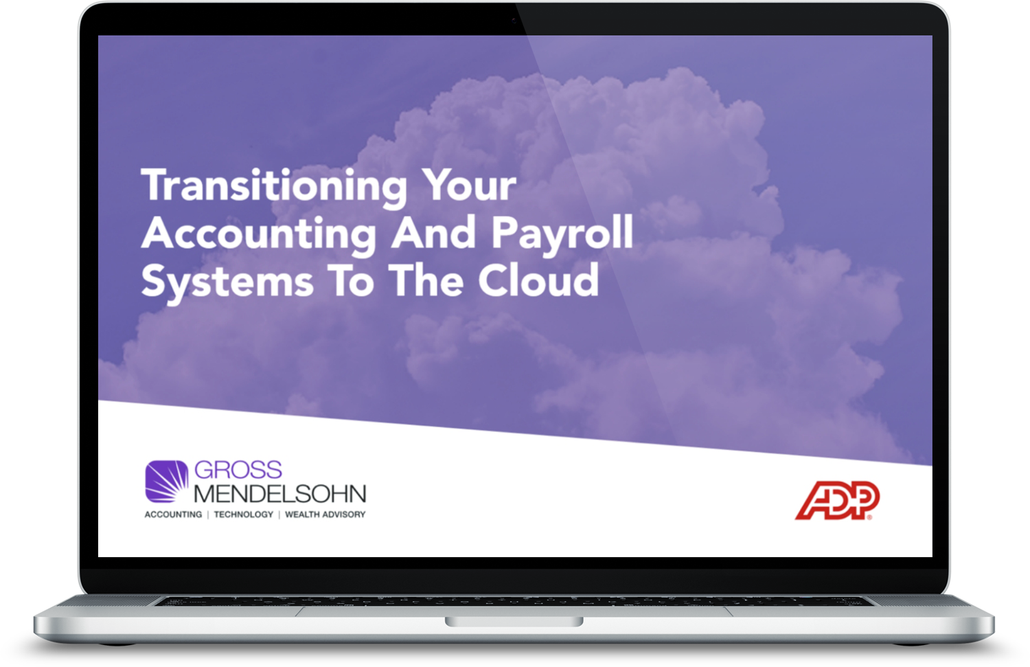 ADP webinar title slide laptop